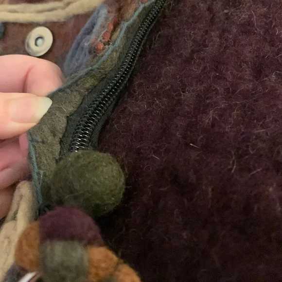 NEW Anthropologie Rising Tide handmade wool purse - Picture 14 of 16